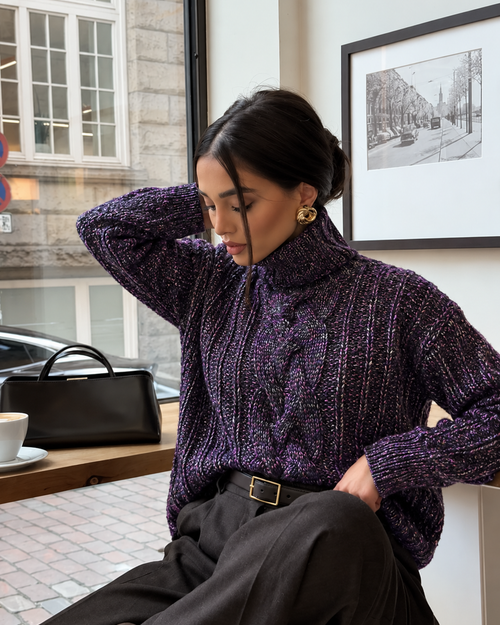 Hedda Cable Roll Neck — PDF Knitting Pattern #150