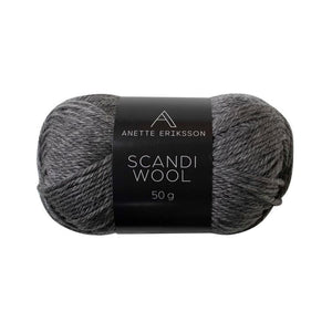 Scandi Wool Yarn — Dark Grey — 5 balls × 50 g
