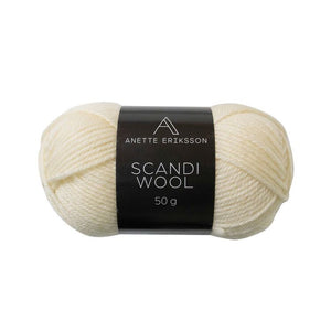 Scandi Wool Yarn — Ecru — 5 balls × 50 g