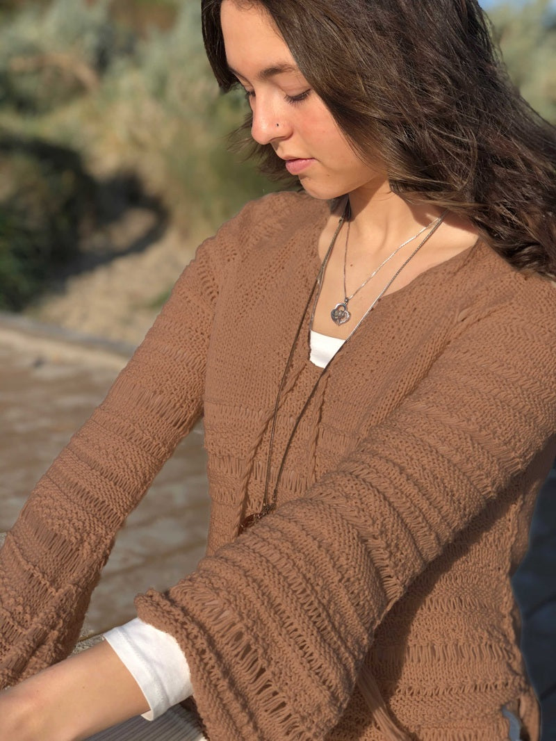 BOHO JUMPER - knitting pattern #123