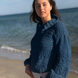 Anette Eriksson knitting pattern, #156, Textured Roll Neck - Anette Eriksson Design