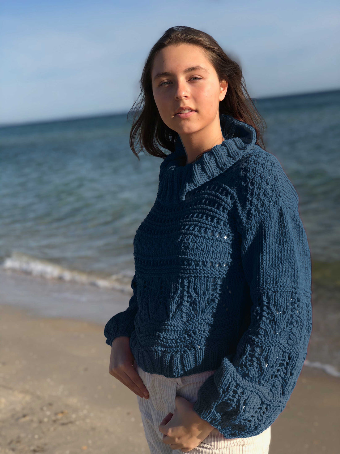 Anette Eriksson knitting pattern, #156, Textured Roll Neck - Anette Eriksson Design