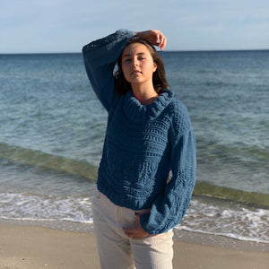 Anette Eriksson knitting pattern, #156, Textured Roll Neck - Anette Eriksson Design