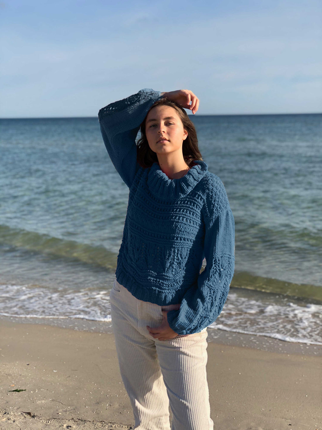Anette Eriksson knitting pattern, #156, Textured Roll Neck - Anette Eriksson Design