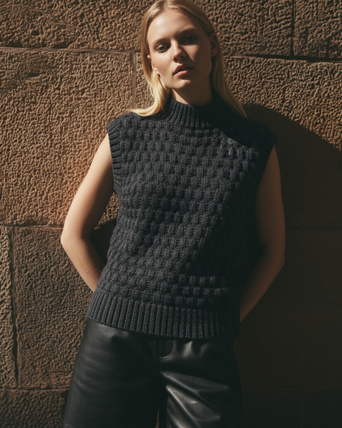 Bubble Vest — PDF Knitting Pattern #169