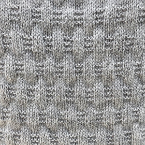 Close-up of the bubble stitch texture on the Bubble Vest #169