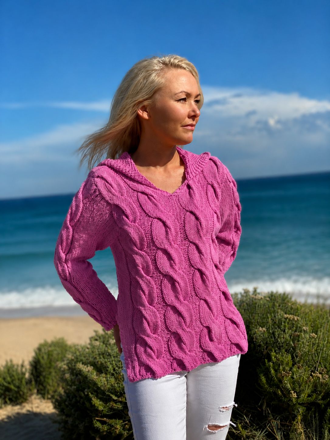 HILLEVI - Hooded Sweater #172