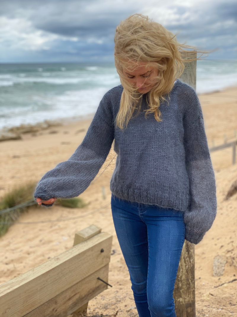 FEEL GOOD SWEATER - knitting pattern #183, sand