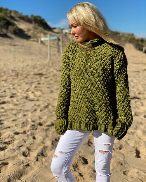 IDA - Classic Roll Neck Sweater — PDF Knitting Pattern #185
