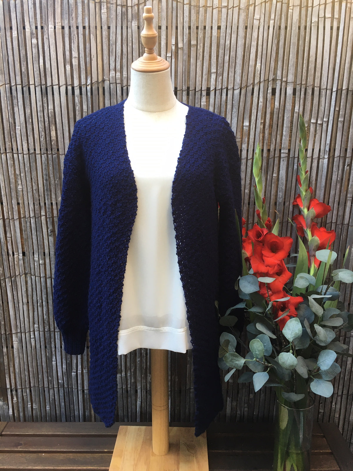 #187 LONG CARDIGAN - Anette Eriksson Design