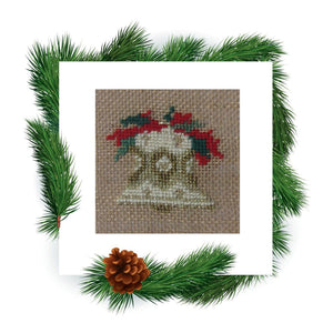 CHRISTMAS CARDS - cross stitch pattern, christmas bell