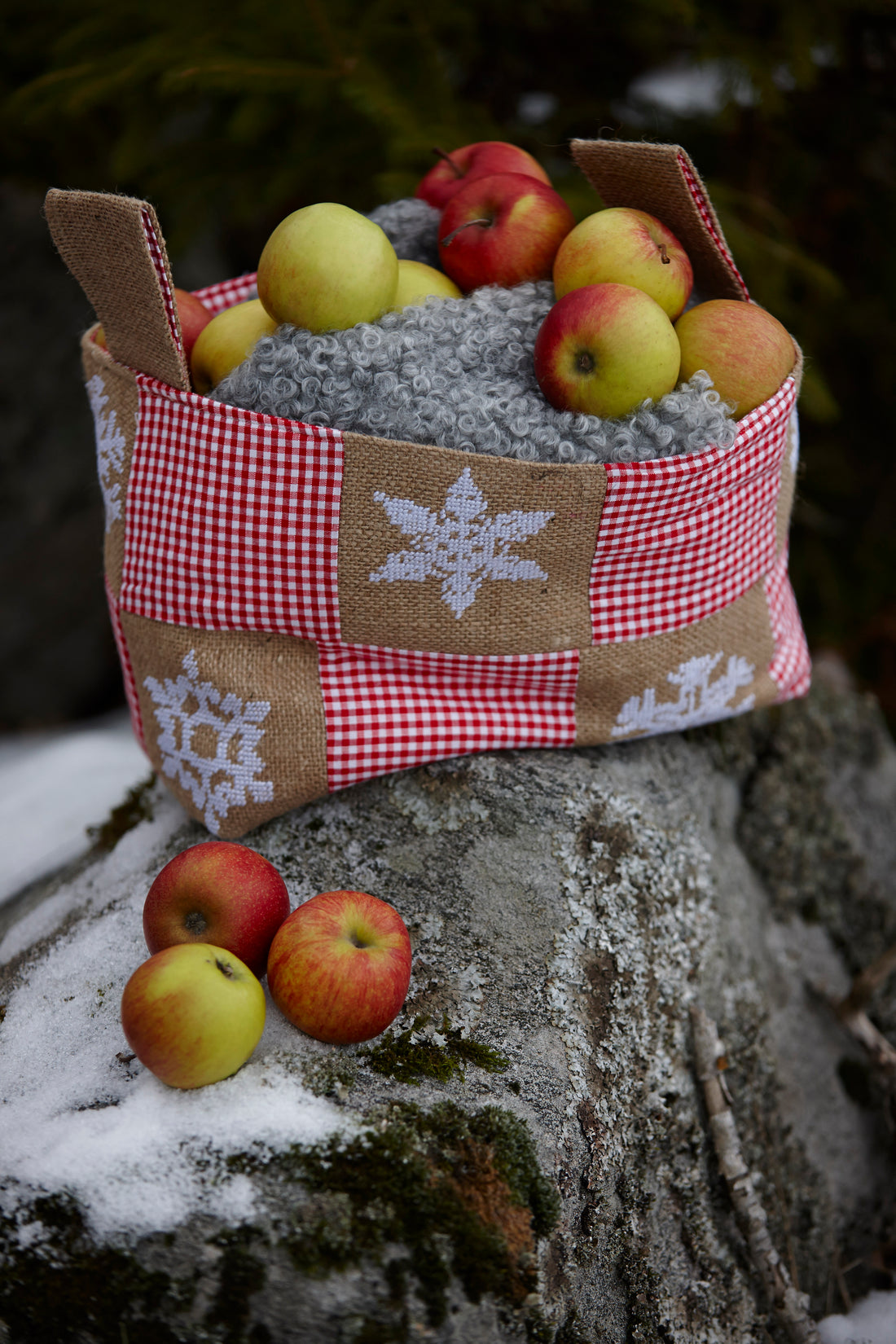 christmas basket pattern