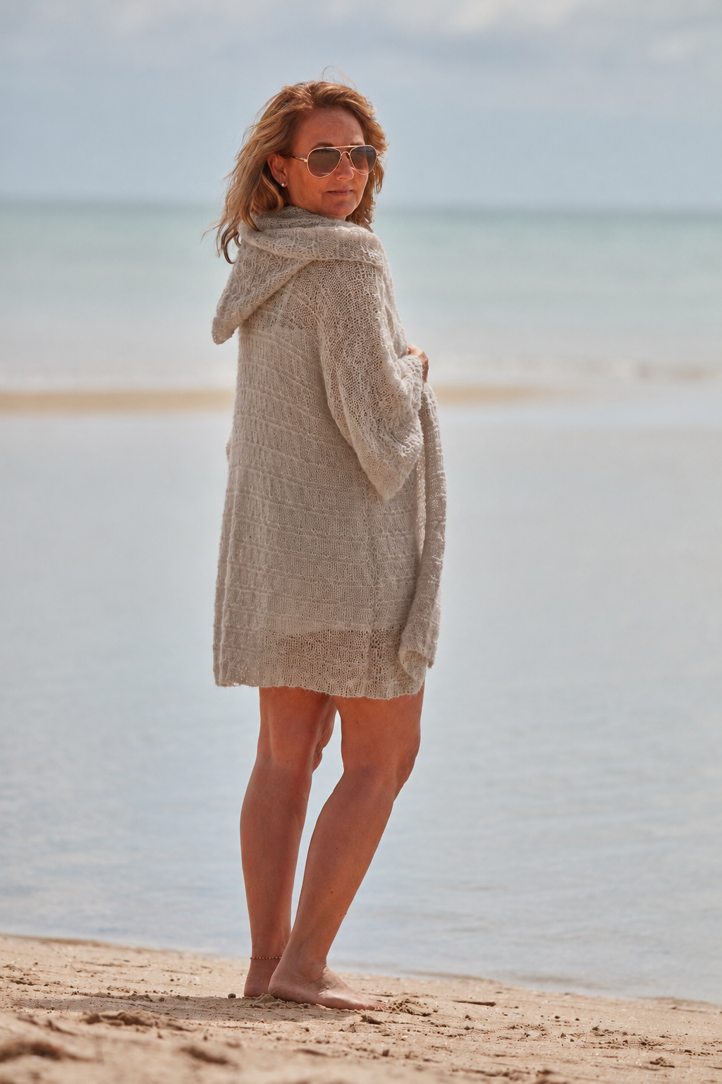 HOODED CARDIGAN - knitting pattern #130 - Anette Eriksson Design