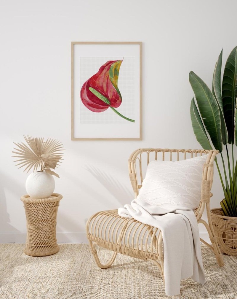 ANTHURIUM - cross stitch kit - medium