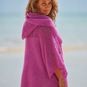 HOODED CARDIGAN - knitting pattern #130 - Anette Eriksson Design
