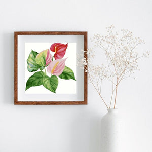 ANTHURIUM - cross stitch pattern - small - Anette Eriksson Design