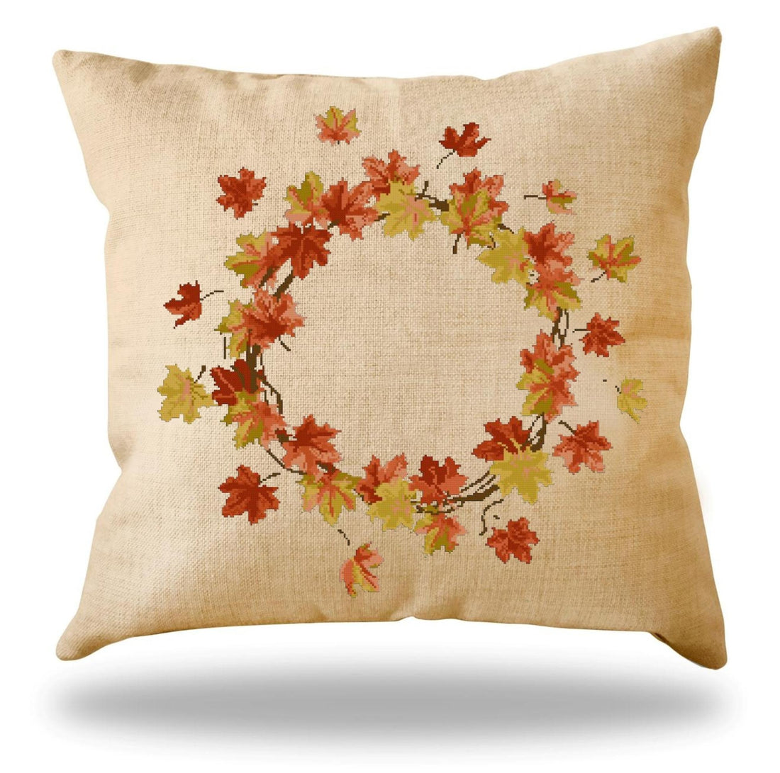 AUTUMN WREATH - Cross Stitch Pattern - Anette Eriksson Design