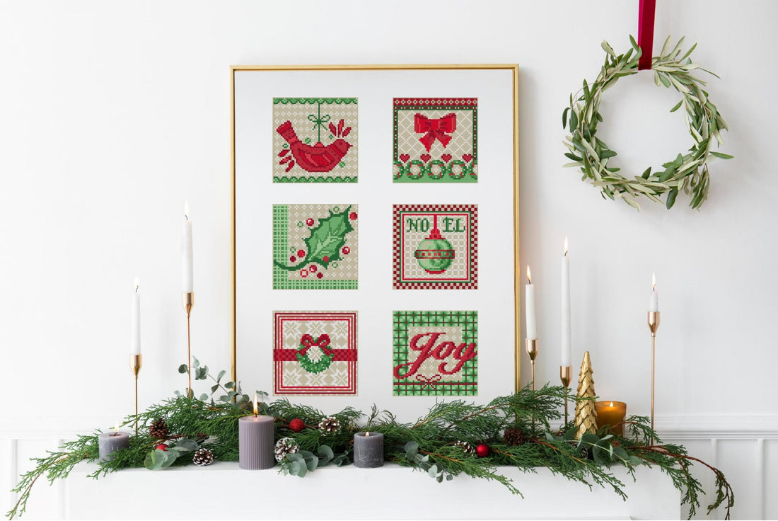 CHRISTMAS DECORATIONS - cross stitch pattern