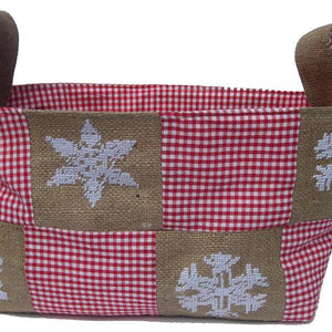 basket cross stitch pattern, christmas