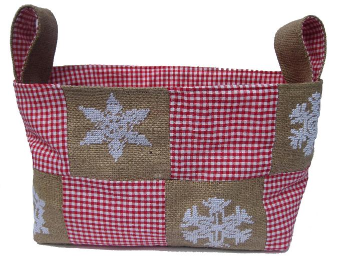 basket cross stitch pattern, christmas