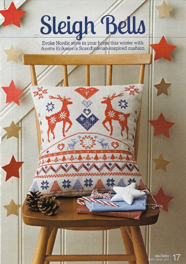 FAIRISLE STAGS - cross stitch pattern - Anette Eriksson Design