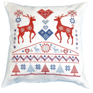 FAIRISLE STAGS - cross stitch pattern - Anette Eriksson Design
