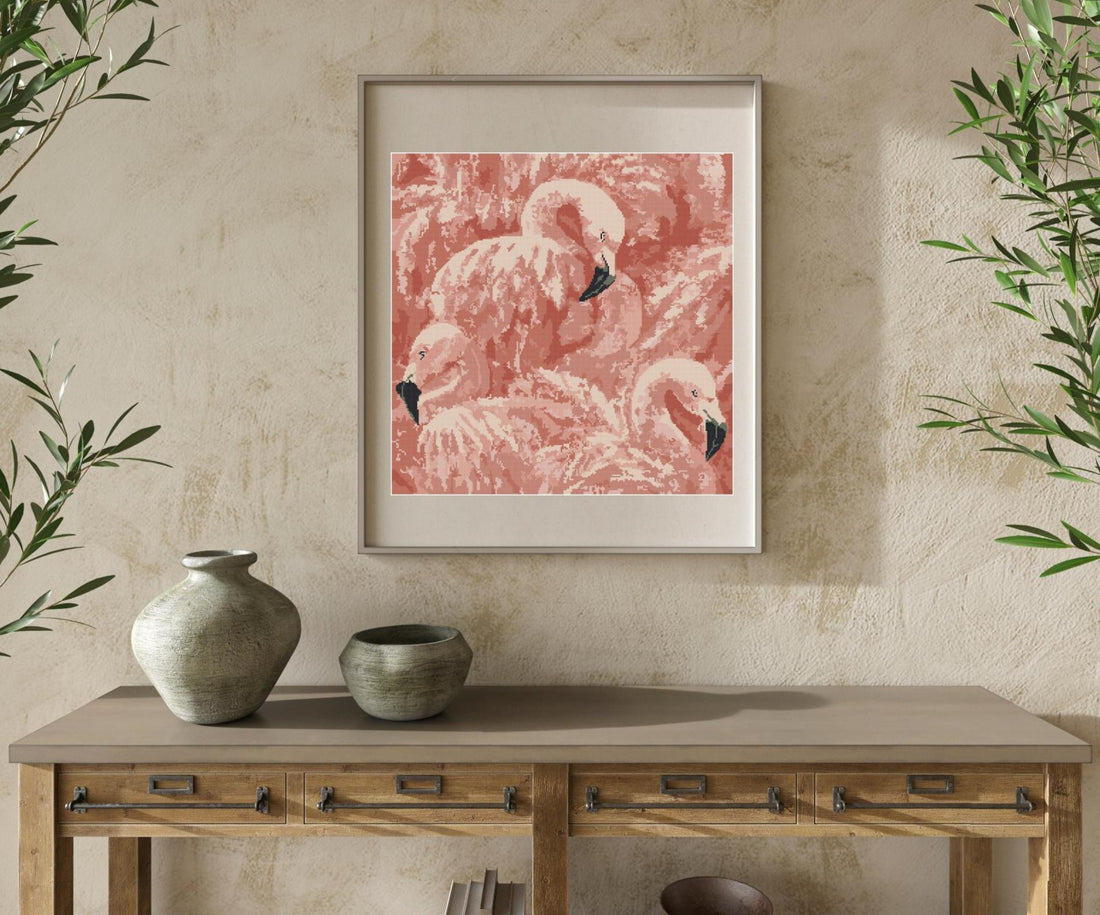FLAMINGO - Cross Stitch Pattern - Anette Eriksson Design
