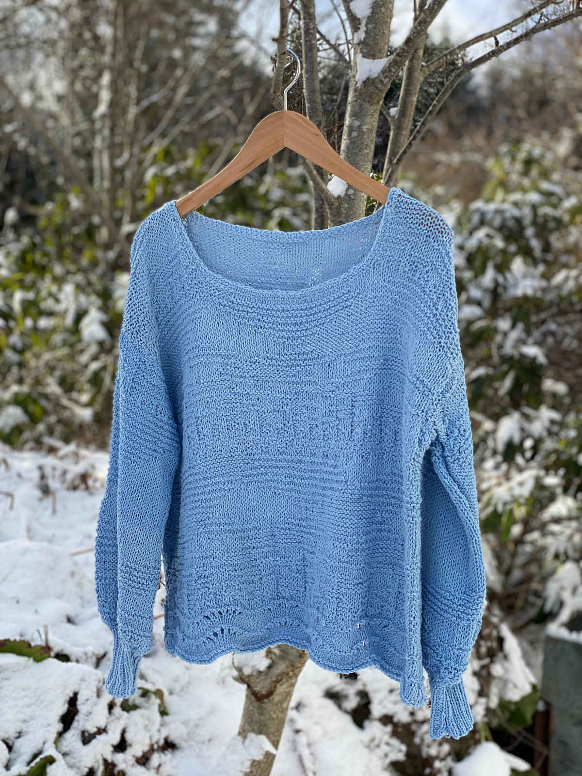 TEXTURED SWEATER - knitting pattern #143