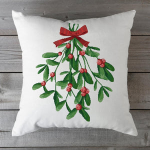 lingonberry- cross stitch pattern, throw