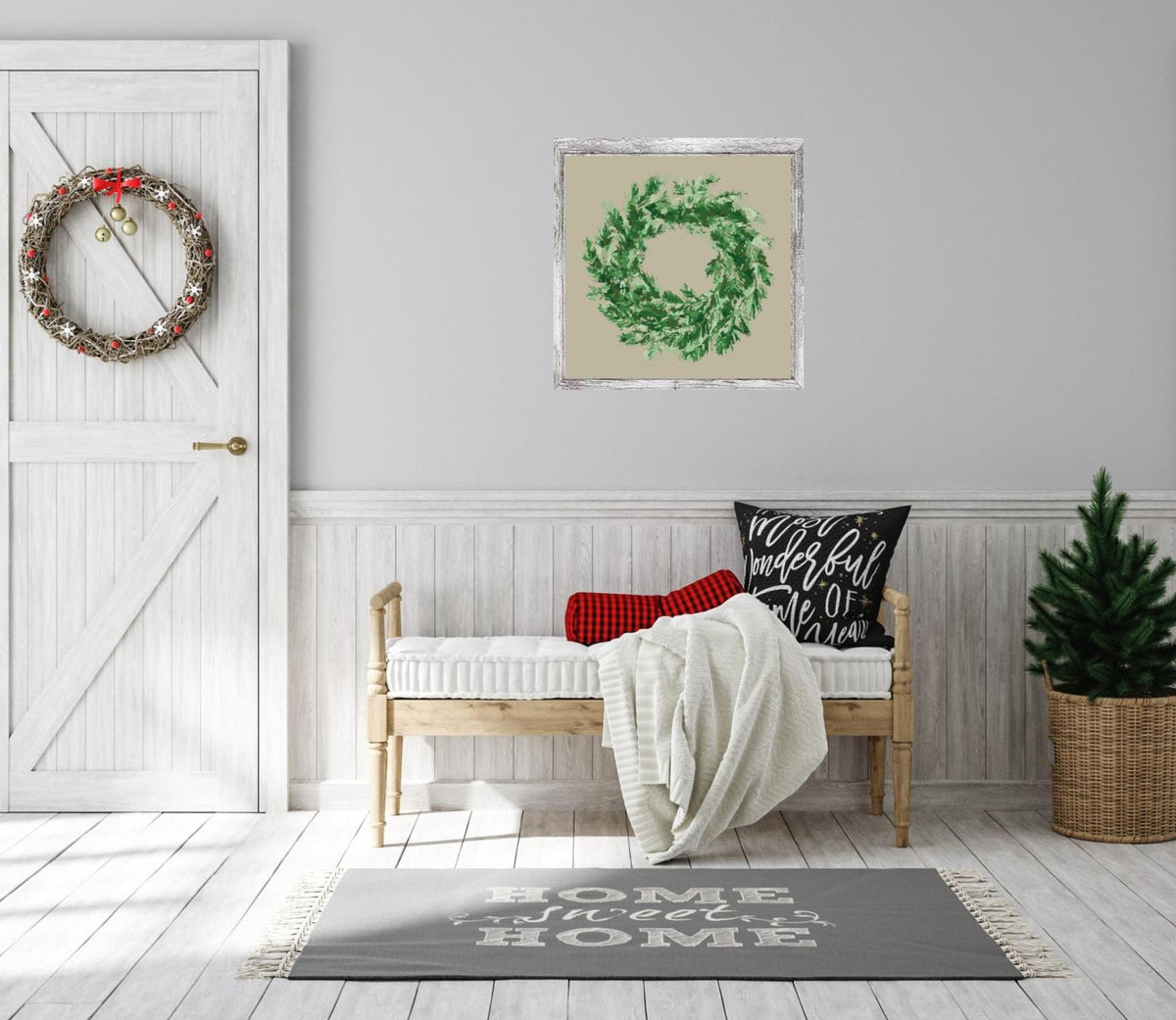 NEW! - PINE WREATH - cross stitch pattern