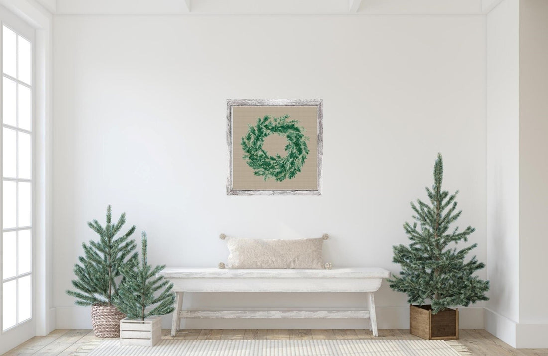 PINE WREATH - cross stitch pattern
