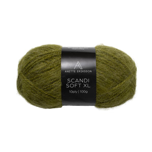 Scandi Soft XL Yarn — Olive — 5 balls × 100 g