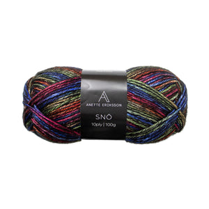 Snö Yarn — Black Rainbow — 5 balls × 100 g