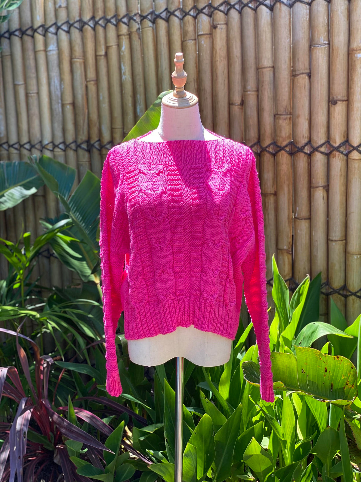 CABLE SWEATER - knitting pattern #113