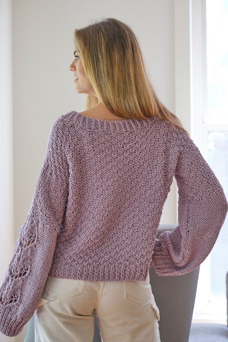 LACE JUMPER - knitting pattern,#134