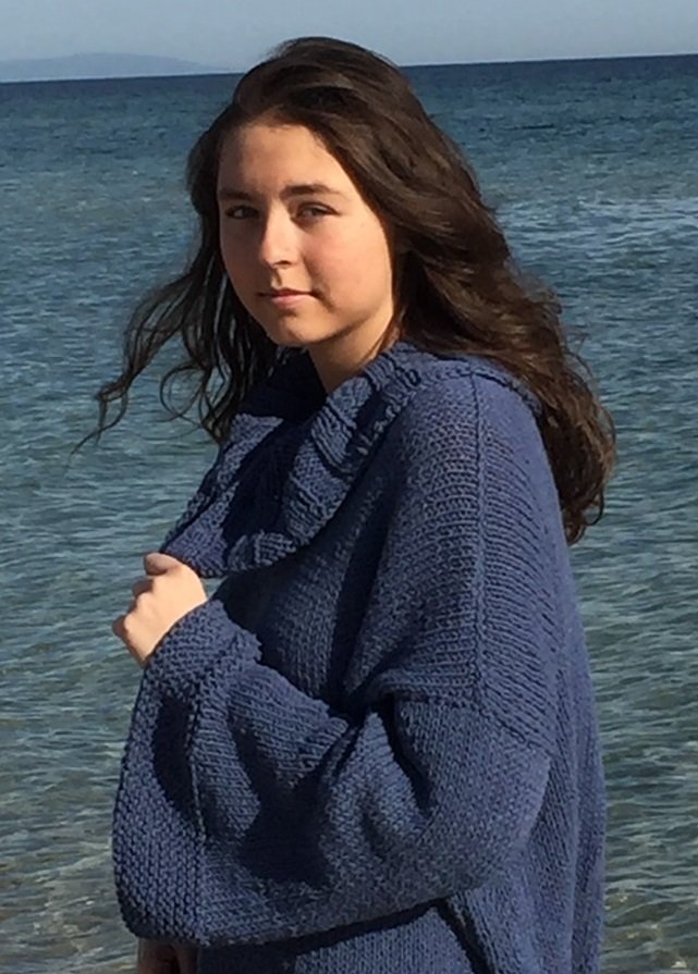 COSY BEACH JUMPER - stickmönster, #156