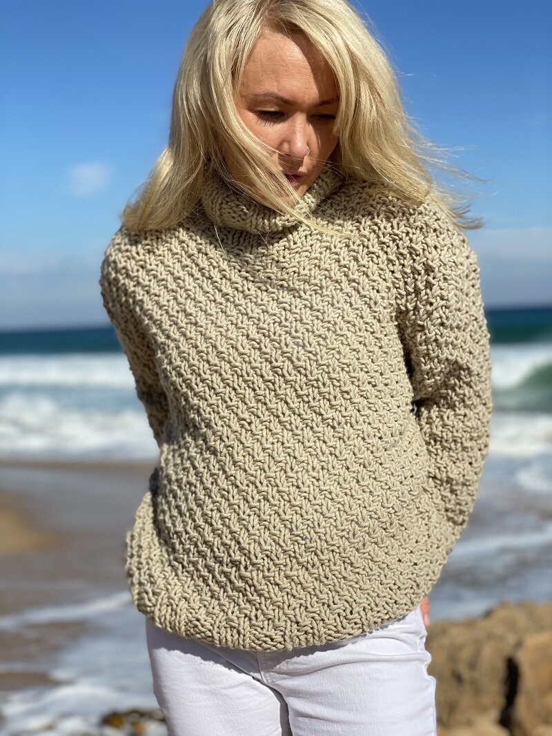 CLASSIC ROLL NECK - knitting pattern #185