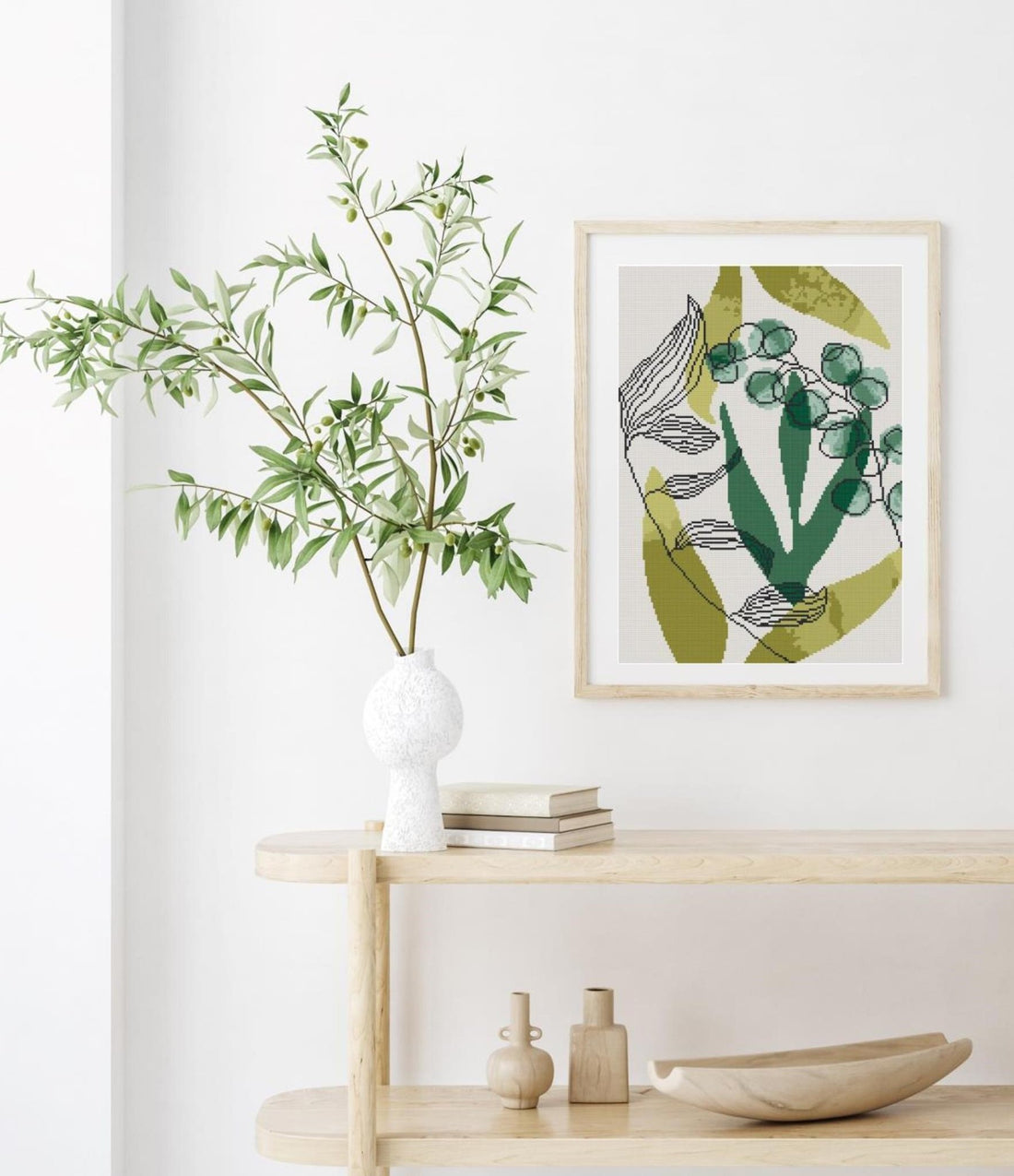 ABSTRACT BOTANICAL 2 - Cross stitch kit