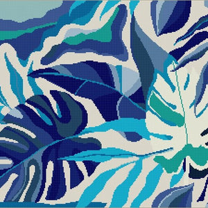 ABSTRACT TROPICAL - cross stitch pattern - Anette Eriksson Design