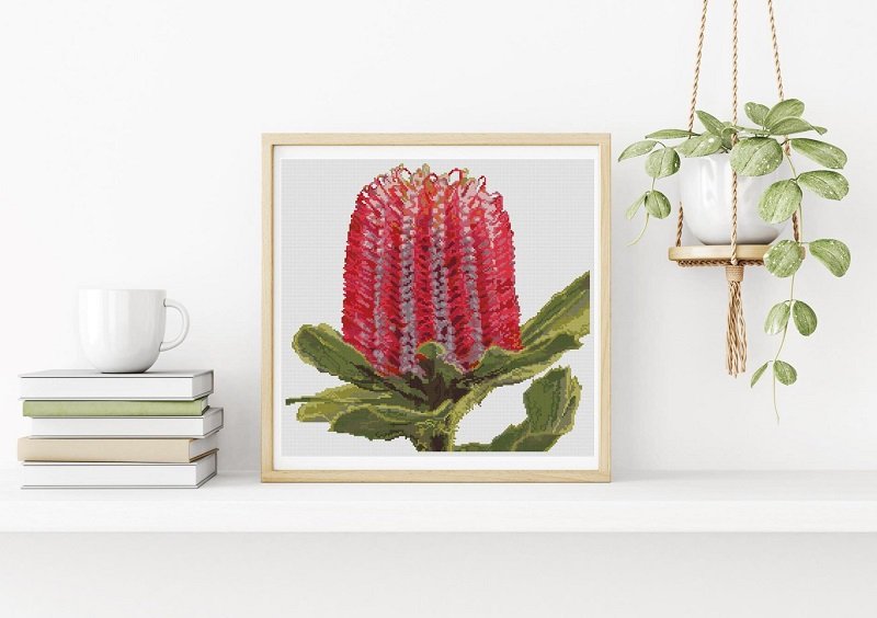 BANKSIA - cross stitch pattern