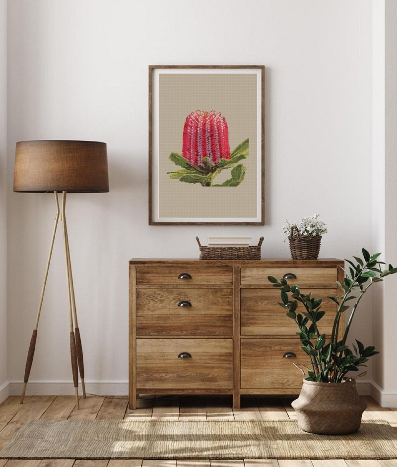 BANKSIA - cross stitch pattern