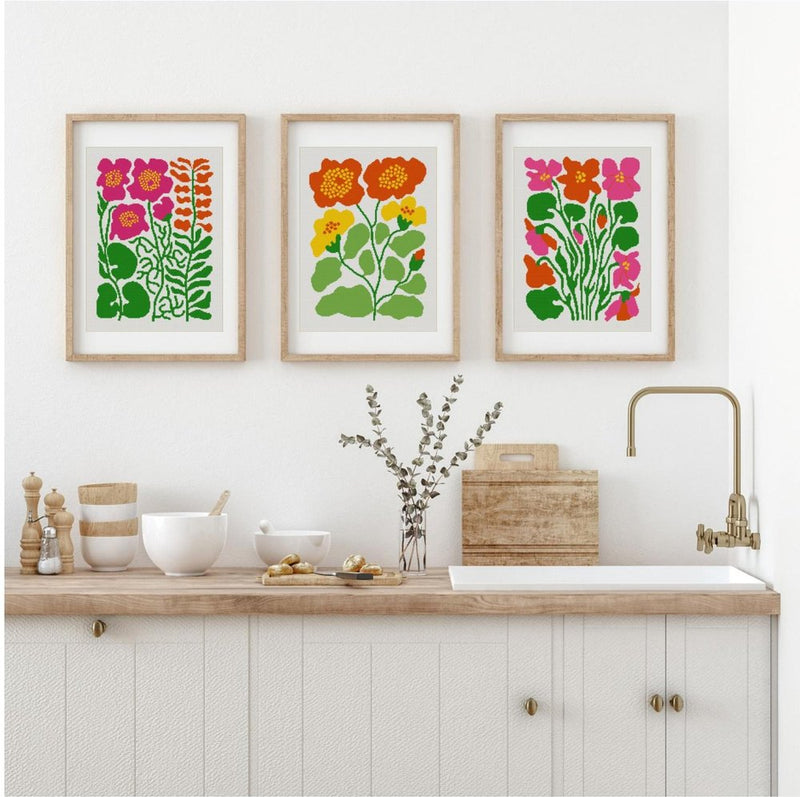 SPRING BLOOM 3 - cross stitch kits