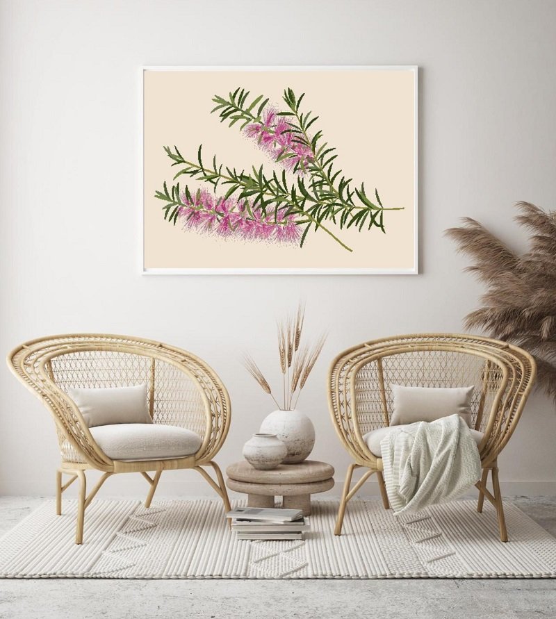 bottle brush cross stitch pattern