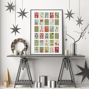 CHRISTMAS ALPHA - cross stitch pattern - Anette Eriksson Design