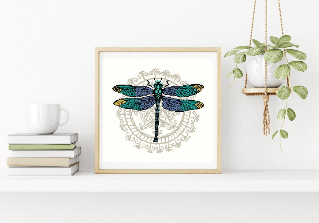 DRAGONFLY - cross stitch pattern - Anette Eriksson Design
