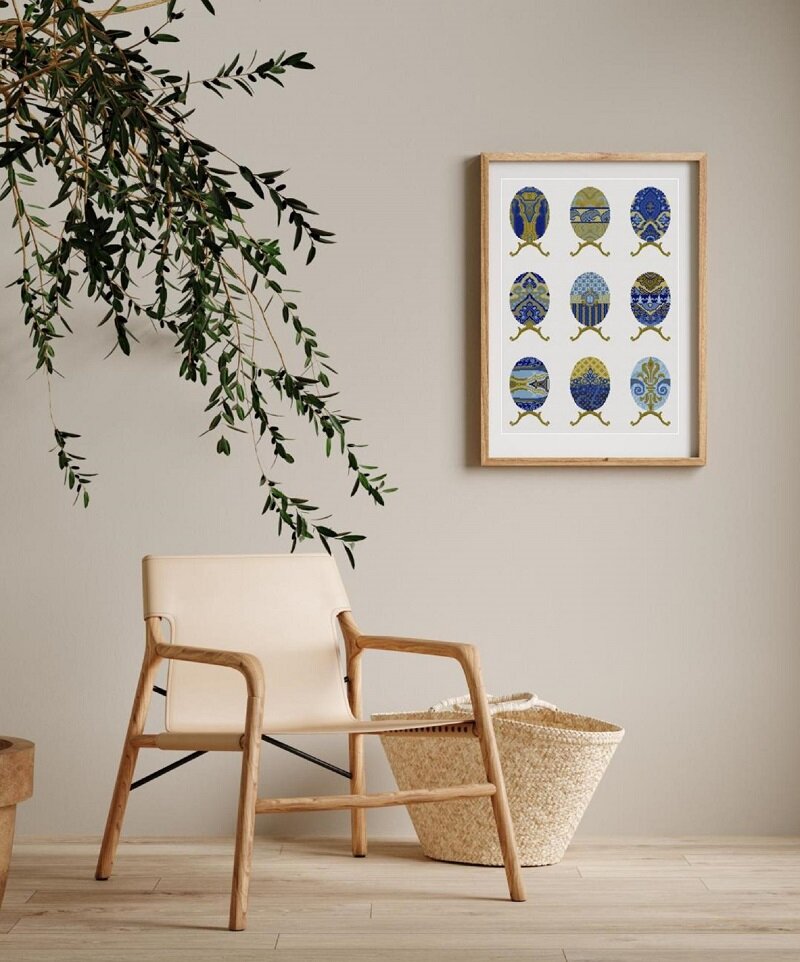 Egg Sampler - cross stitch pattern - Anette Eriksson Design