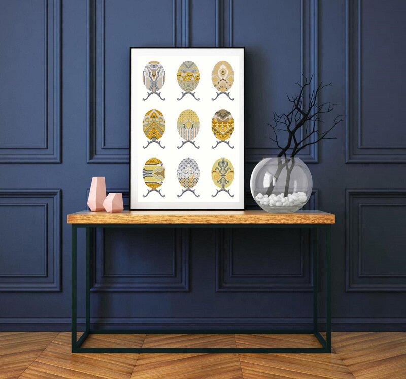 Egg Sampler - cross stitch pattern - Anette Eriksson Design