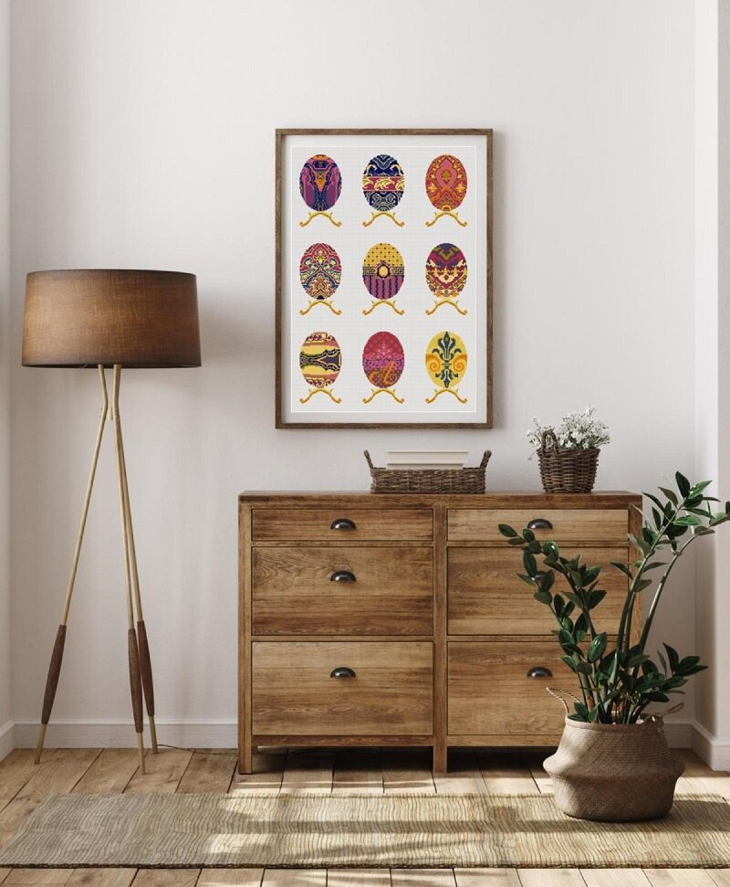Egg Sampler - cross stitch pattern - Anette Eriksson Design
