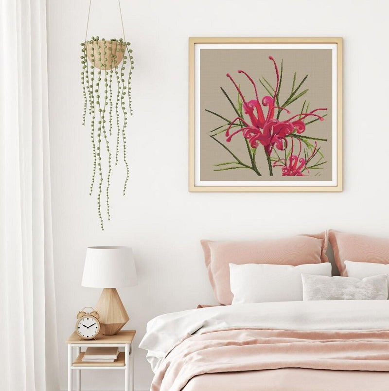 GREVILLEA  - cross stitch kit