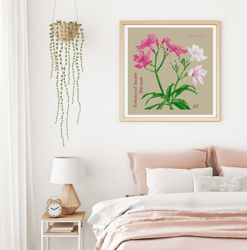 OLEANDER - cross stitch pattern - Anette Eriksson Design